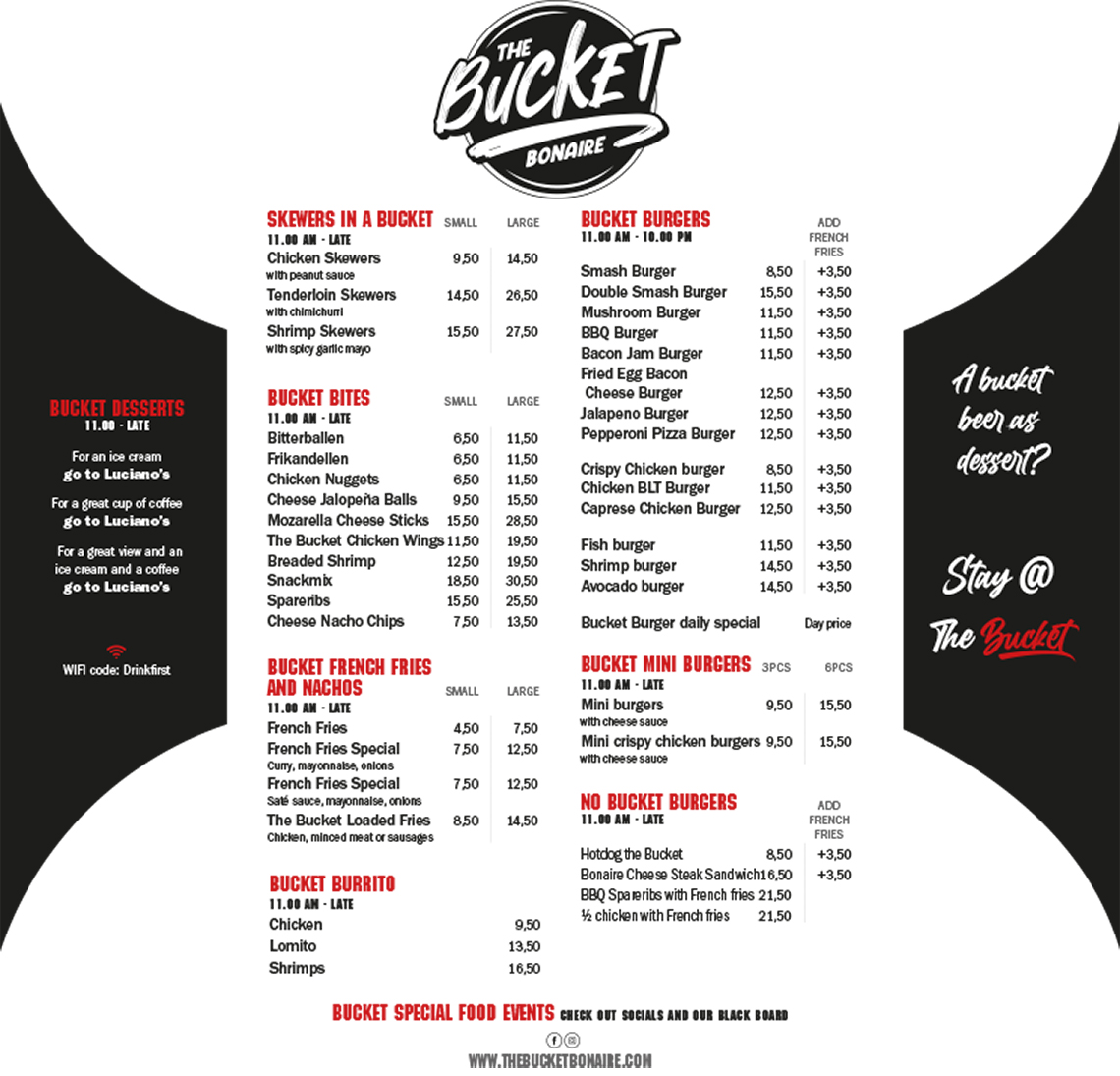 the bucket-bonaire-kralendijk-restaurant-menu