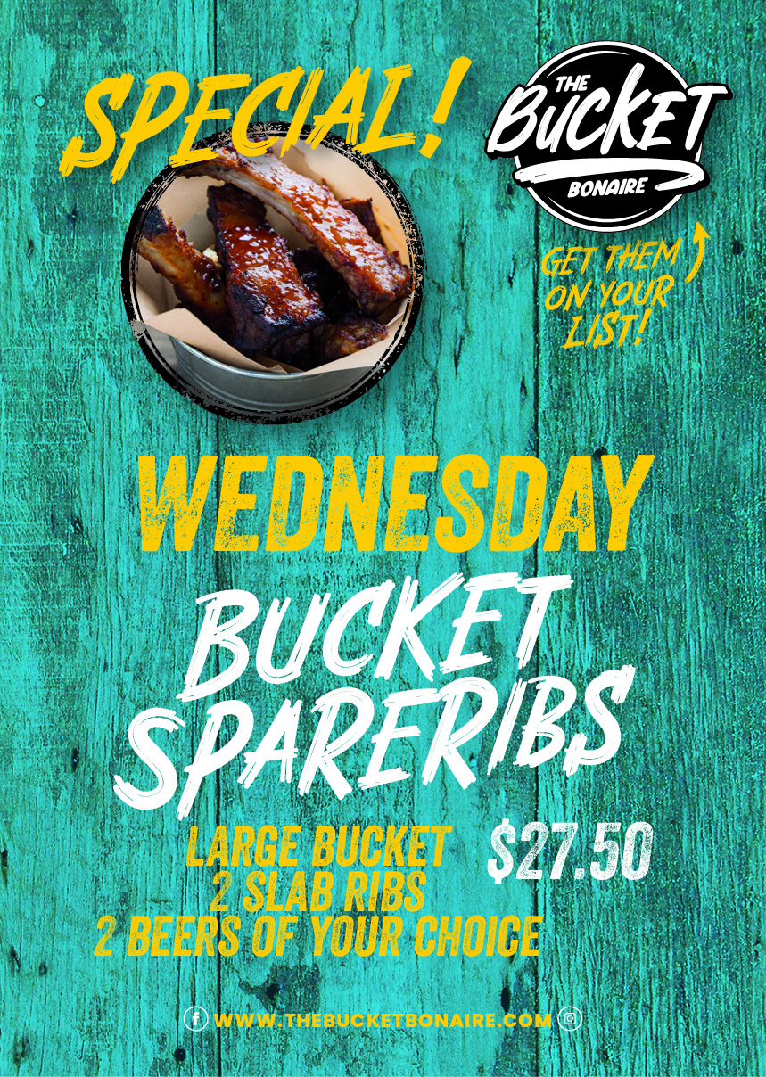 the bucket bonaire spareribs